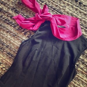 FINAL PRICE Moschino dress with silk necktie